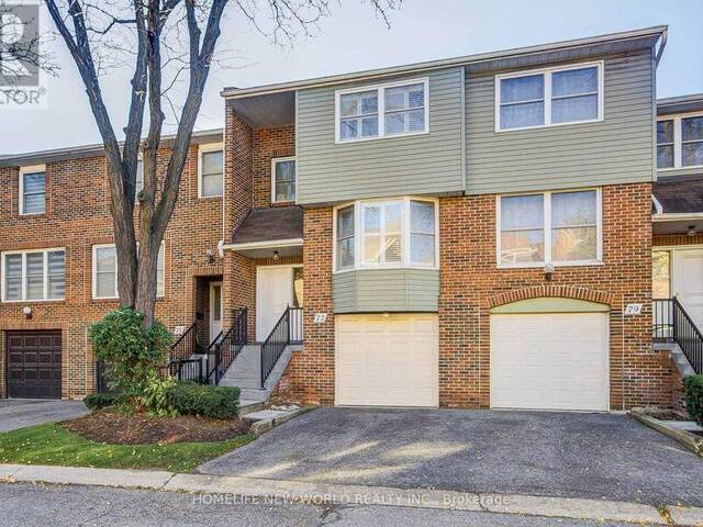 77 NOTTINGHILL ROAD Markham Ontario, L3T 4Y3 - 3 Bedrooms Condo For Sale