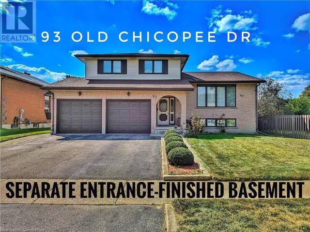 93 OLD CHICOPEE Drive Kitchener Ontario, N2A 3R7