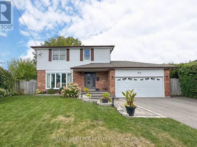 820 HANWORTH COURT Pickering Ontario, L1W 2K6