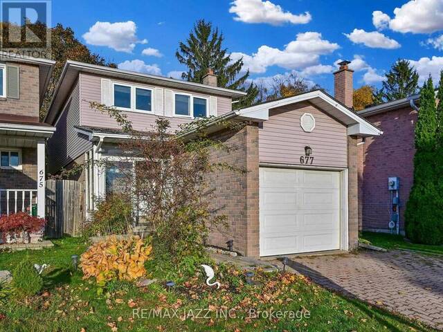 677 GRANDVIEW DRIVE Oshawa Ontario, L1H 7V9