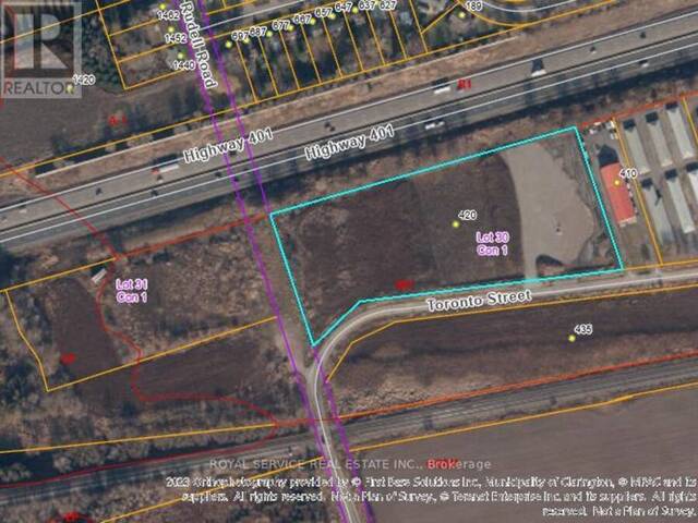 420 TORONTO STREET Clarington Ontario, L1B 1C2 - Vacant Land For Sale