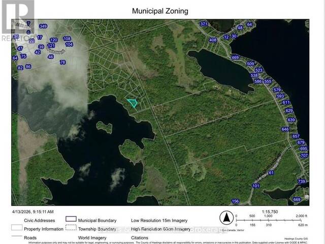 LT161 THANET LAKE Marmora Ontario, K0L 1P0 - Waterfront Land For Sale
