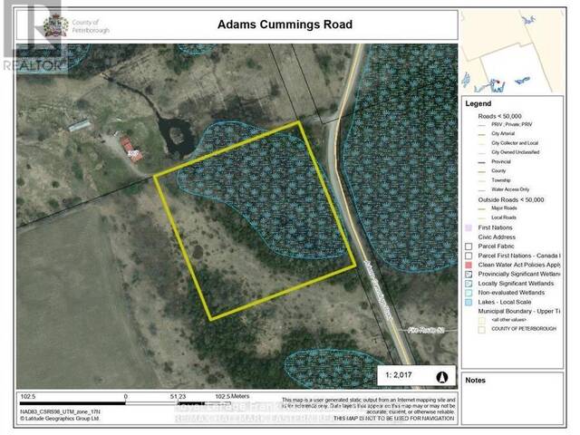 00 ADAMS-CUMMINGS ROAD North Kawartha Ontario, K0L 1J0 - Vacant Land For Sale