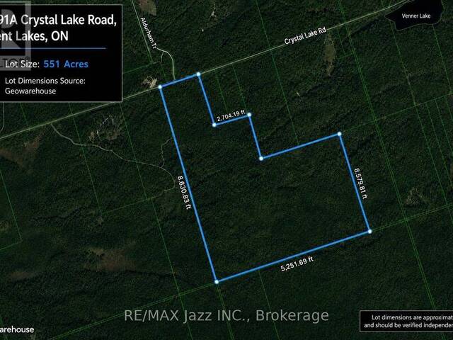 1091A CRYSTAL LAKE ROAD Kawartha Lakes Ontario, K0M 2A0 - Vacant Land For Sale