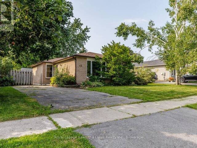 45 SINCLAIR STREET Lindsay Ontario, K9V 5L6 - 3 Bedrooms Home For Sale
