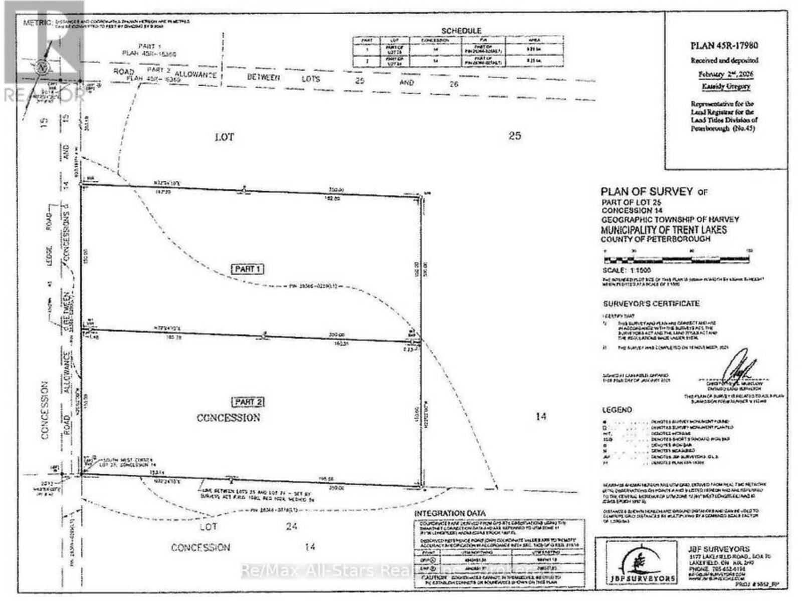 PART 1 - 0 LEDGE ROAD, Bobcaygeon, Ontario K0M 1A0
