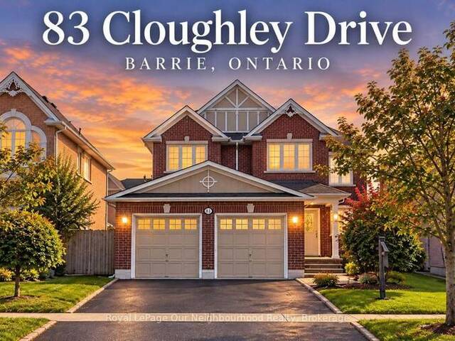 83 CLOUGHLEY DRIVE N Barrie Ontario, L4N 9T8 - 4 Bedrooms Home For Sale