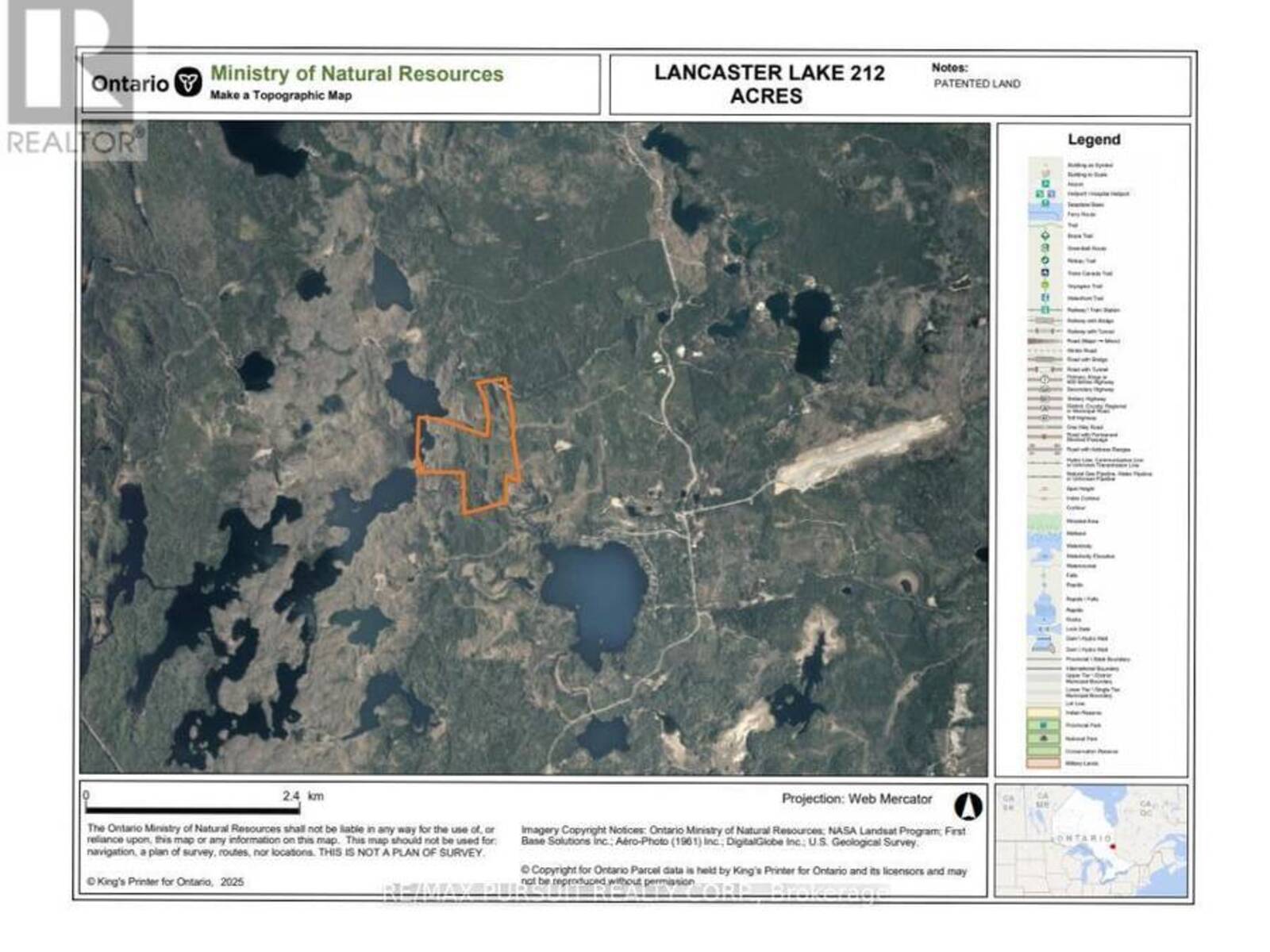 PL7280 LANCASTER LK VACANT LAND, Kirkland Lake, Ontario P2N 3J1