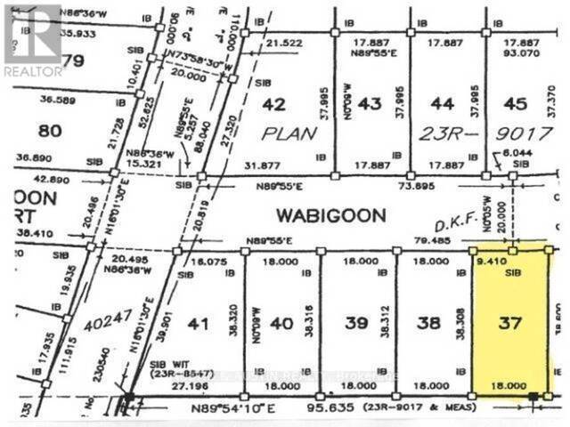 36 WABIGOON DRIVE Dryden Ontario, P8N 2B9 - Vacant Land For Sale