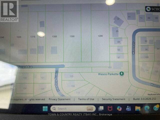 1290 PICCARD AVENUE Thunder Bay Ontario, P7L 0H0 - Vacant Land For Sale