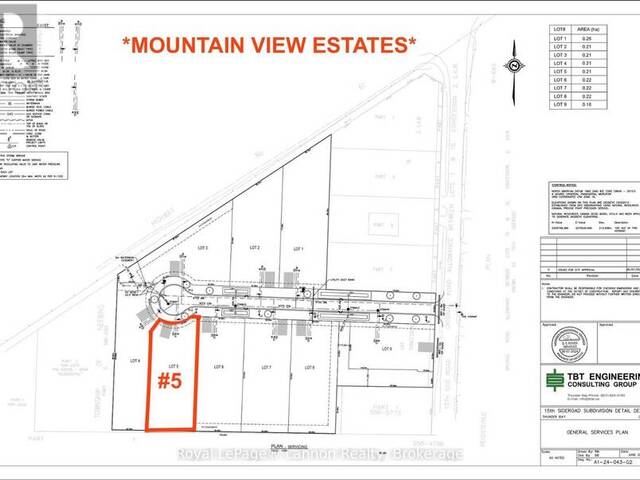 LOT #5 MOUNTAIN VIEW DR. Thunder Bay Ontario, P7J 1E2 - 3 Bedrooms Home For Sale