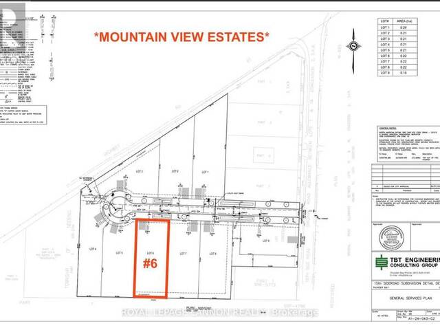 LOT #6 MOUNTAIN VIEW DR. Thunder Bay Ontario, P7J 1E2 - 3 Bedrooms Home For Sale