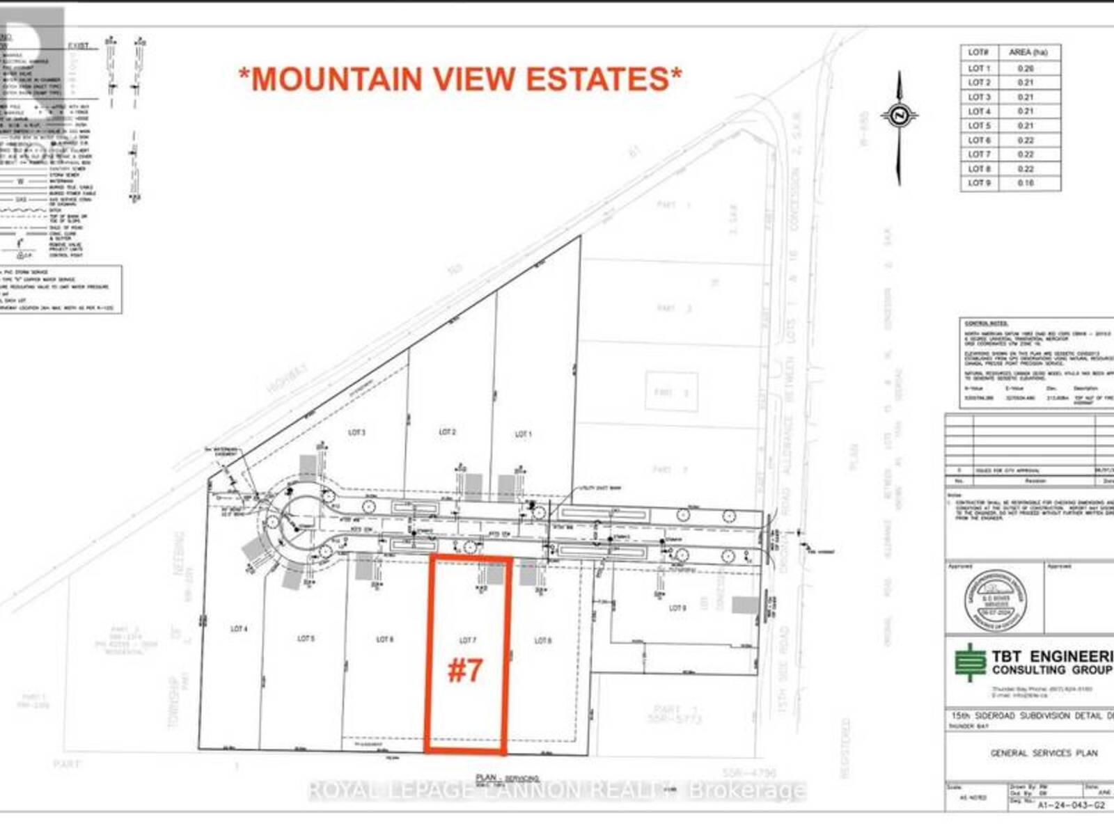 LOT #7 MOUNTAIN VIEW DR., Thunder Bay, Ontario P7J 1E2
