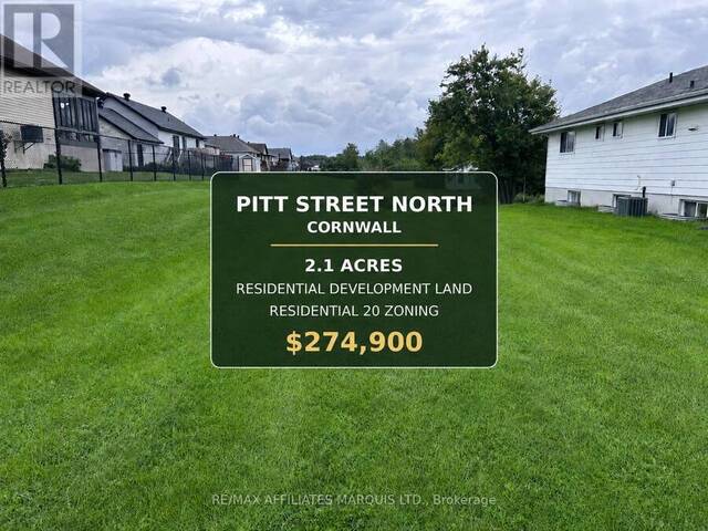 LOT PITT STREET Cornwall Ontario, K6K 1A4 - Vacant Land For Sale