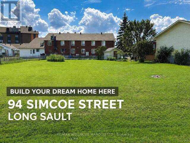 94 SIMCOE STREET Long Sault Ontario, K0C 1P0 - Vacant Land For Sale